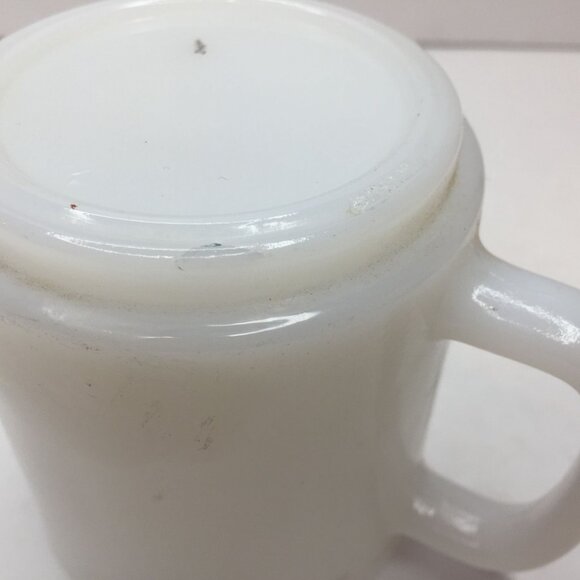 Vintage White Avocado Green Yellow Blue Retro 70's Coffee Mug Cup Leaves Berries - Picture 7 of 11